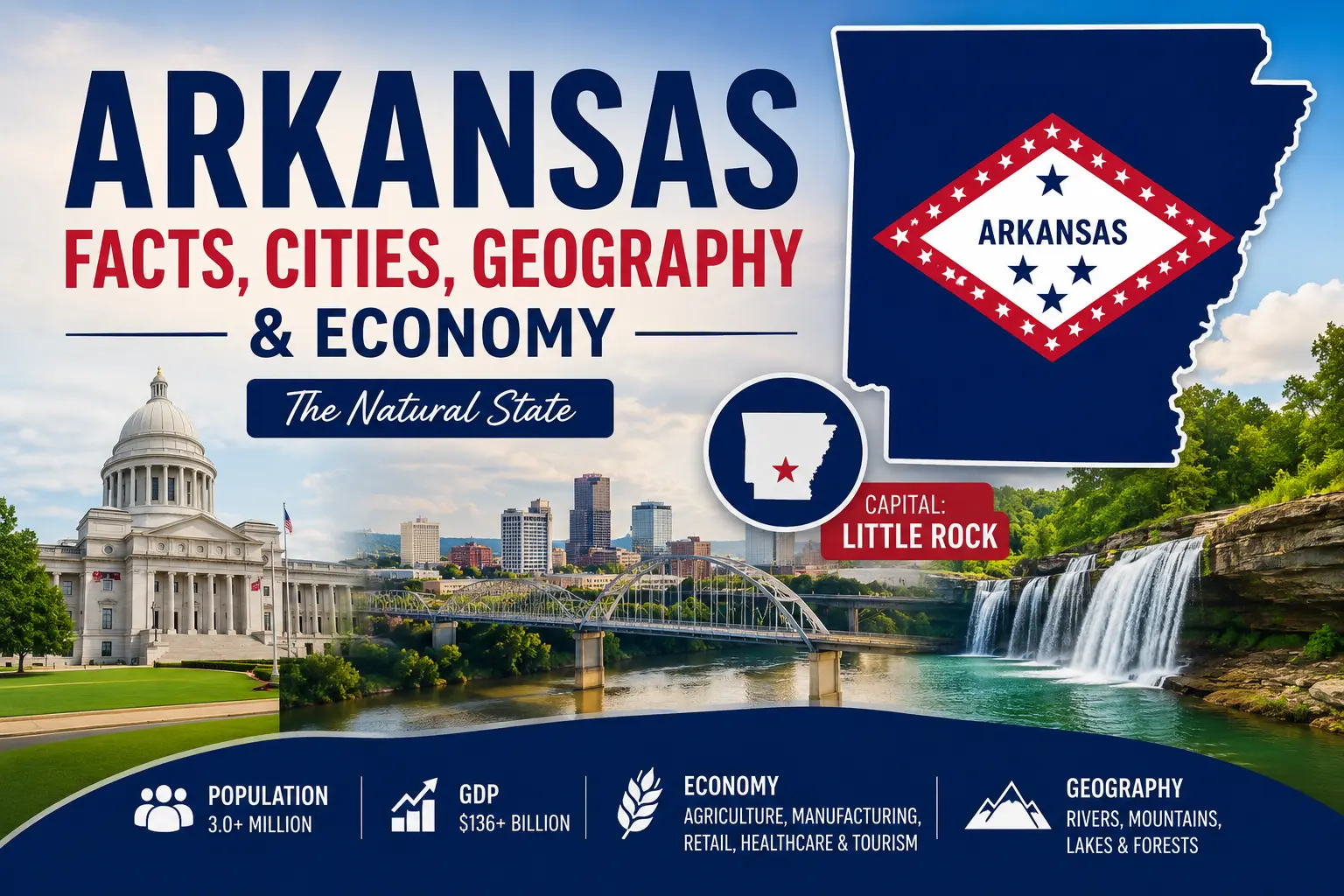 Arkansas Facts: Capital, Major Cities, Geography & Economy